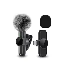 Wireless lavalier microphone, mini microphone, suitable for mobile live streaming, video recording and recording
