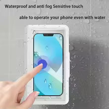 Fixed Universal Waterproof and Anti-fog Mobile Phone Case for Bathroom Shower Phone Holder