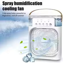 Portable Humidifier Fan Air Conditioners USB Electric Fan LED Night Light Water Mist 3 In 1 Summer Air Cooler Humidifie ForHome