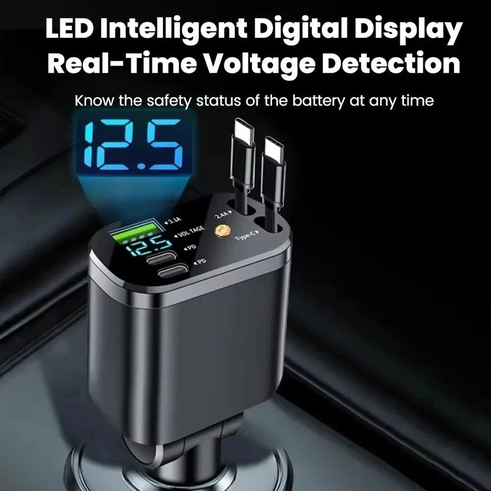 StarryRide Retractable Fast Car Charger